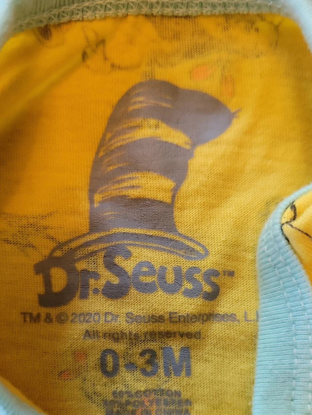 Dr.Seuss Onesie Sz 0-3M